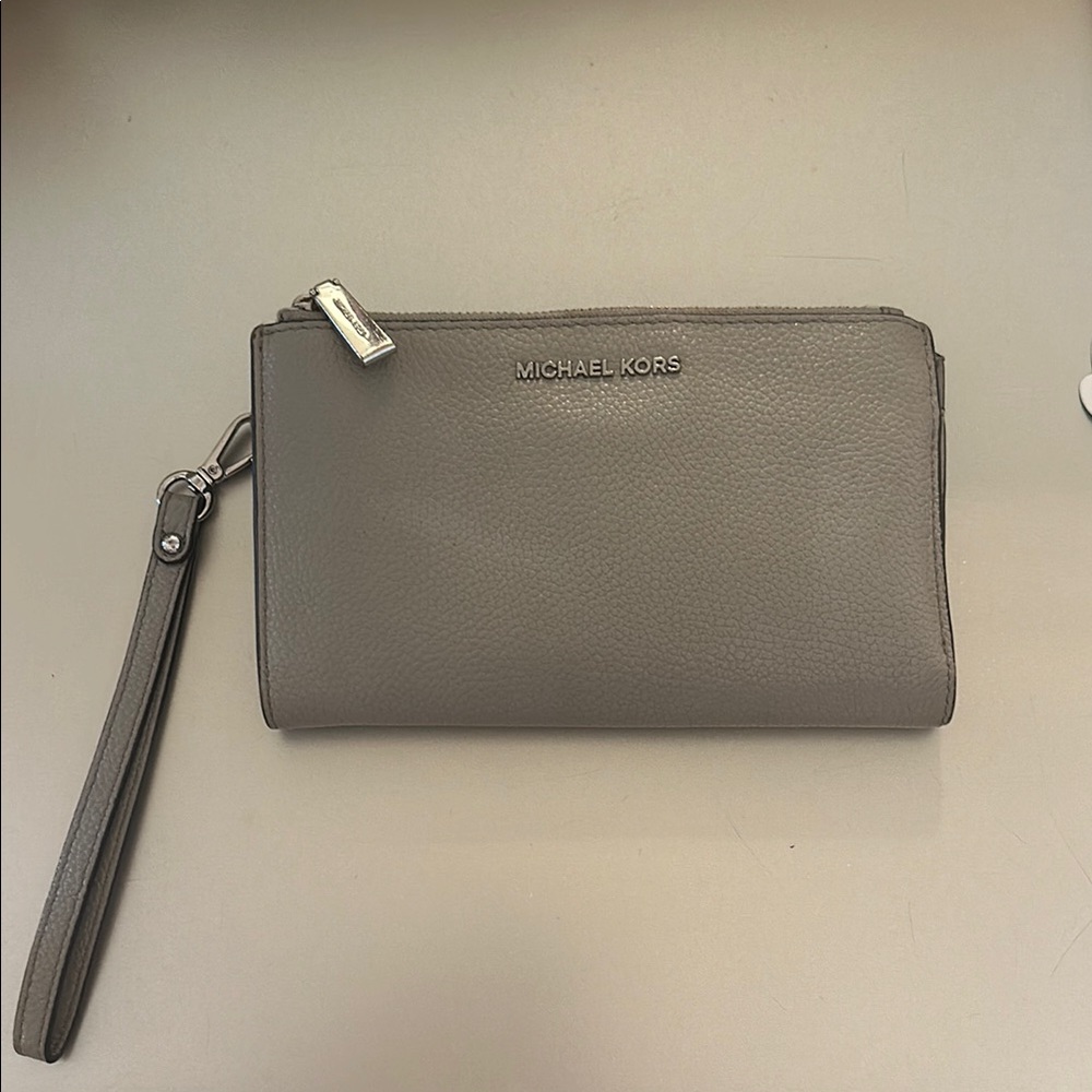 Michael Kors Charcoal Wristlet